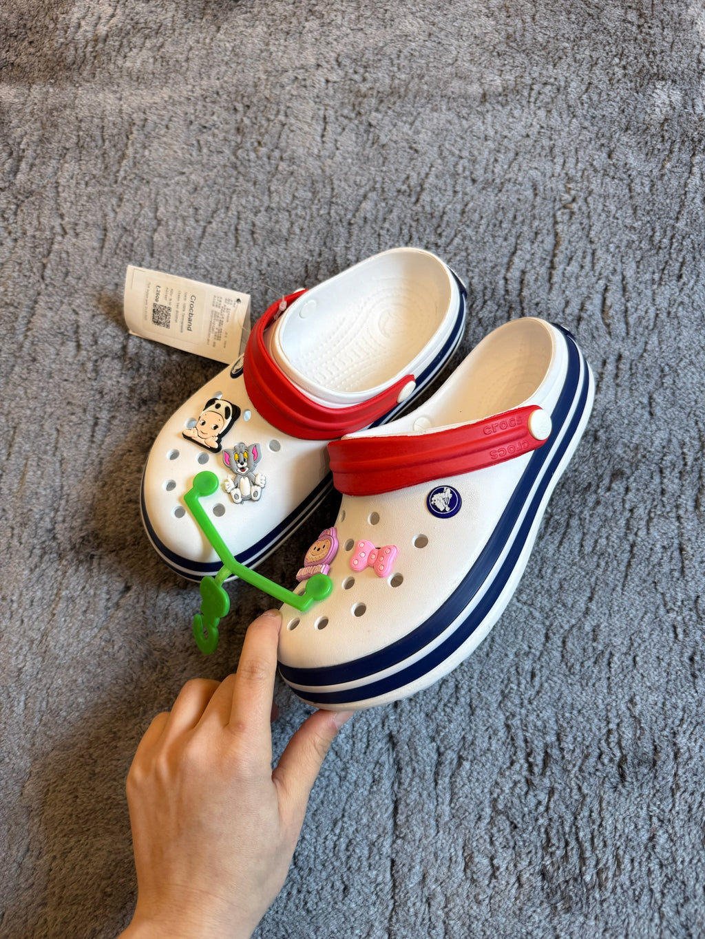 Crocs Classic-Beyaz (Kırmızı)
